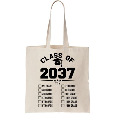 Class Of 2037 Grow With Me Checklist Kindergarten 12th Grade Bag