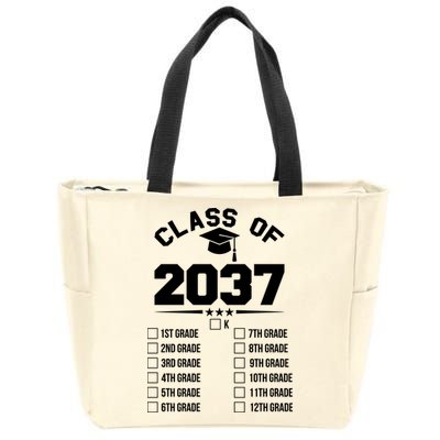 Class Of 2037 Grow With Me Checklist Kindergarten 12th Grade Zip Tote Bag