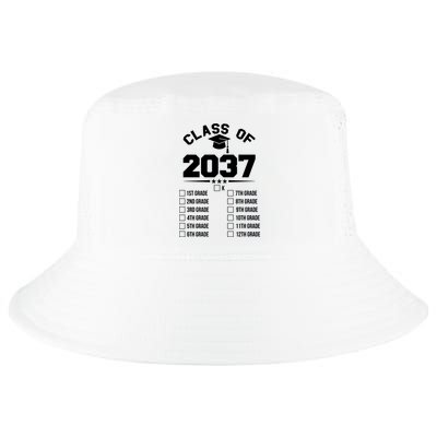 Class Of 2037 Grow With Me Checklist Kindergarten 12th Grade Cool Comfort Performance Bucket Hat