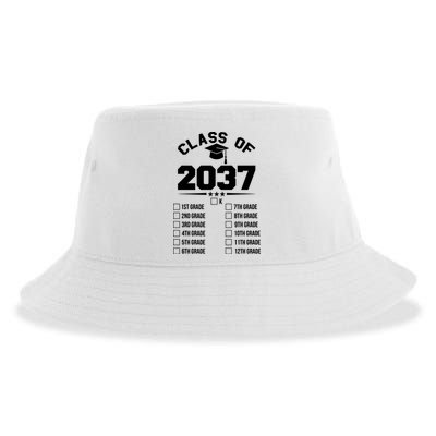Class Of 2037 Grow With Me Checklist Kindergarten 12th Grade Sustainable Bucket Hat