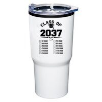 Class Of 2037 Grow With Me Checklist Kindergarten 12th Grade Tumbler