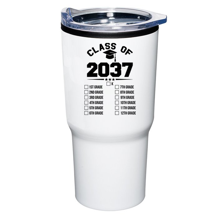 Class Of 2037 Grow With Me Checklist Kindergarten 12th Grade Tumbler