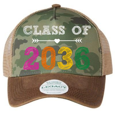 Class Of 2036 Colorful Graduation Gift Legacy Tie Dye Trucker Hat