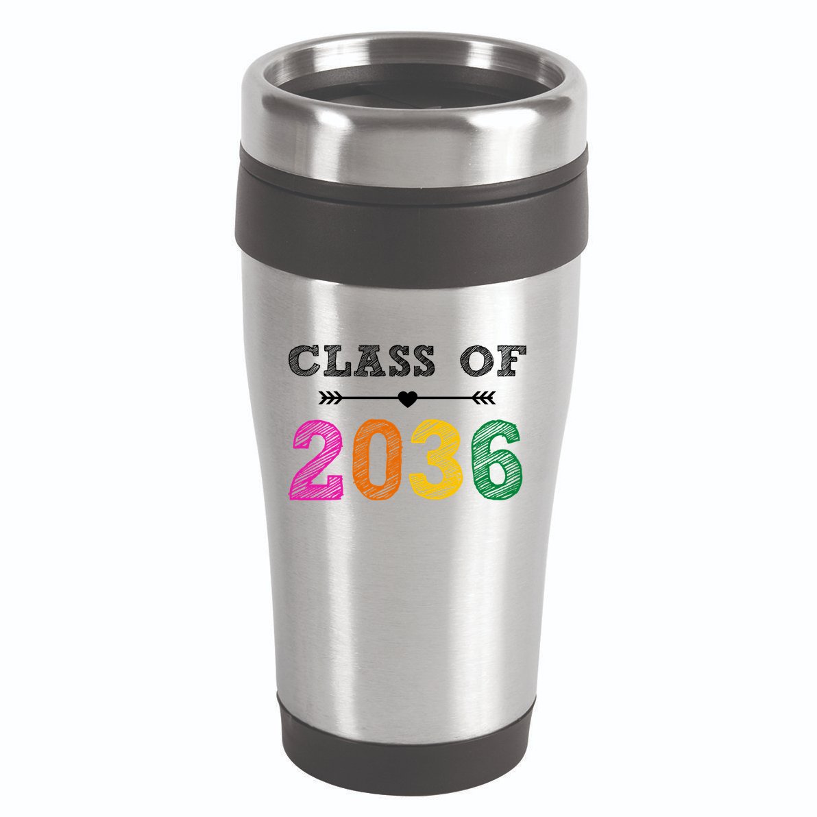 Class Of 2036 Colorful Graduation Gift 16oz Travel Tumbler