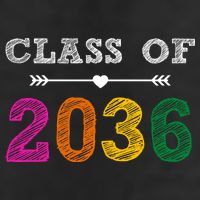 Class Of 2036 Colorful Graduation Gift Trucker Hat