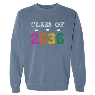 Class Of 2036 Colorful Graduation Gift Garment-Dyed Sweatshirt