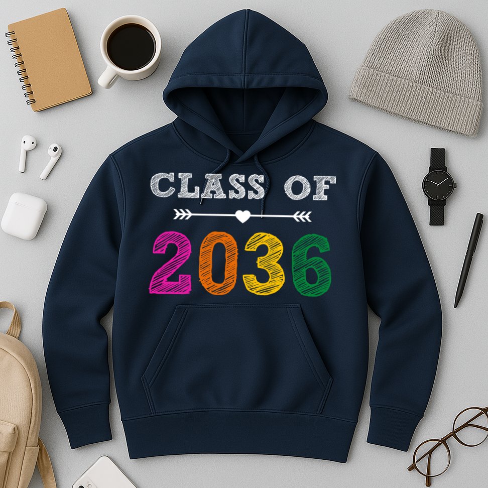 Class Of 2036 Colorful Graduation Gift Hoodie