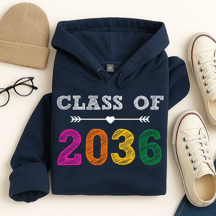 Class Of 2036 Colorful Graduation Gift Hoodie