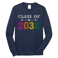 Class Of 2036 Colorful Graduation Gift Long Sleeve Shirt