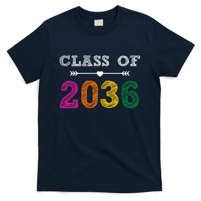 Class Of 2036 Colorful Graduation Gift T-Shirt