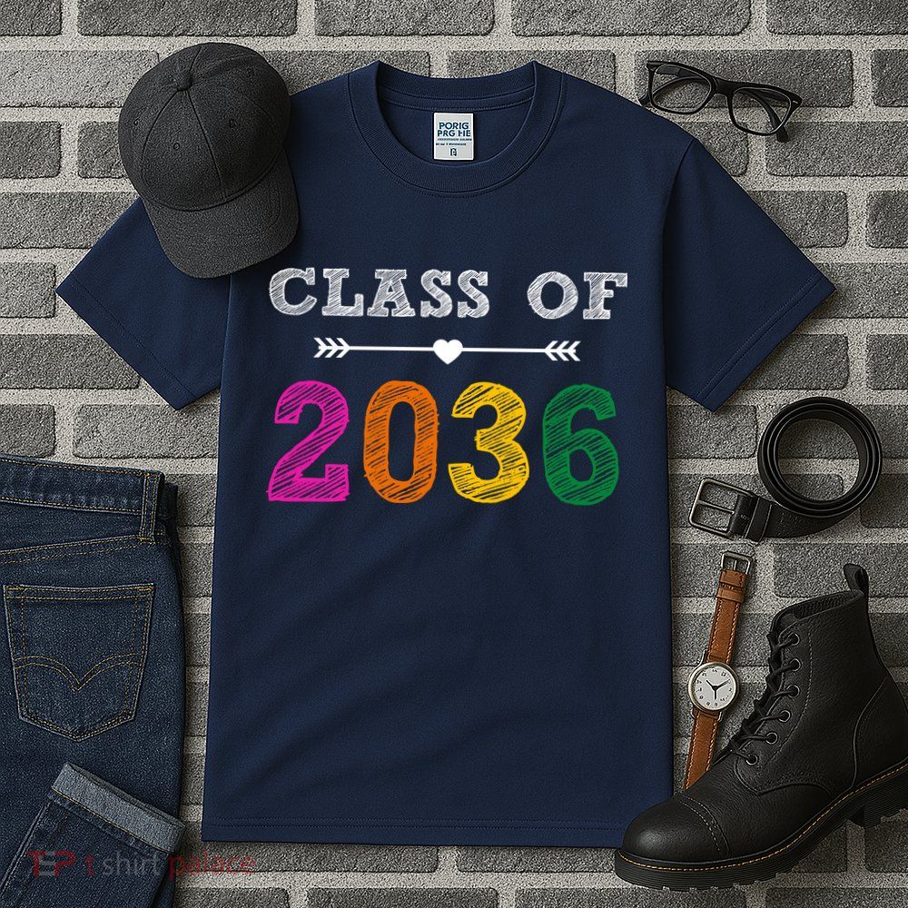 Class Of 2036 Colorful Graduation Gift Tall T-Shirt