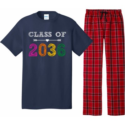 Class Of 2036 Colorful Graduation Gift Pajama Set