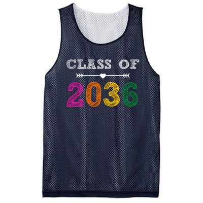 Class Of 2036 Colorful Graduation Gift Mesh Reversible Basketball Jersey Tank