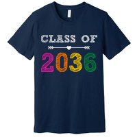 Class Of 2036 Colorful Graduation Gift Premium T-Shirt