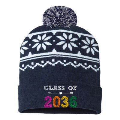 Class Of 2036 Colorful Graduation Gift USA-Made Snowflake Beanie