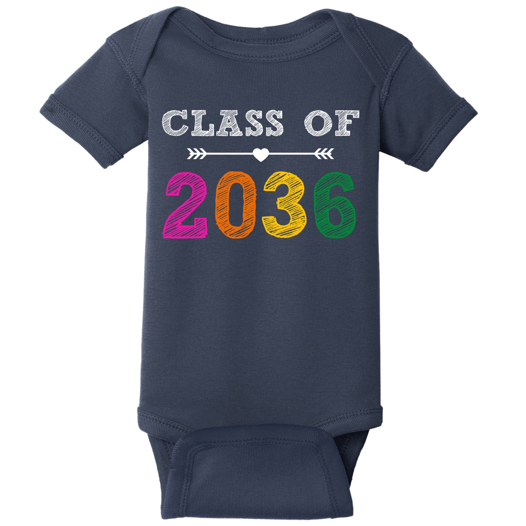 Class Of 2036 Colorful Graduation Gift Baby Bodysuit
