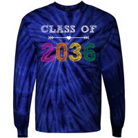 Class Of 2036 Colorful Graduation Gift Tie-Dye Long Sleeve Shirt