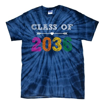 Class Of 2036 Colorful Graduation Gift Tie-Dye T-Shirt