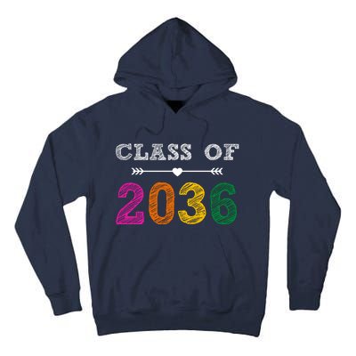 Class Of 2036 Colorful Graduation Gift Tall Hoodie