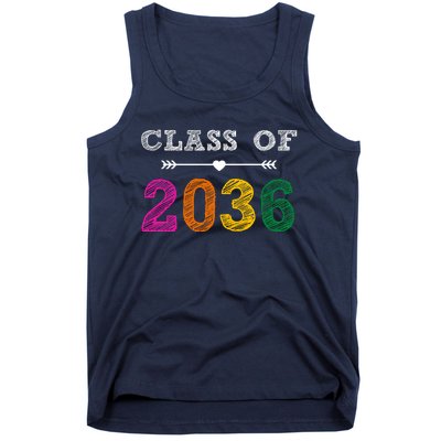 Class Of 2036 Colorful Graduation Gift Tank Top