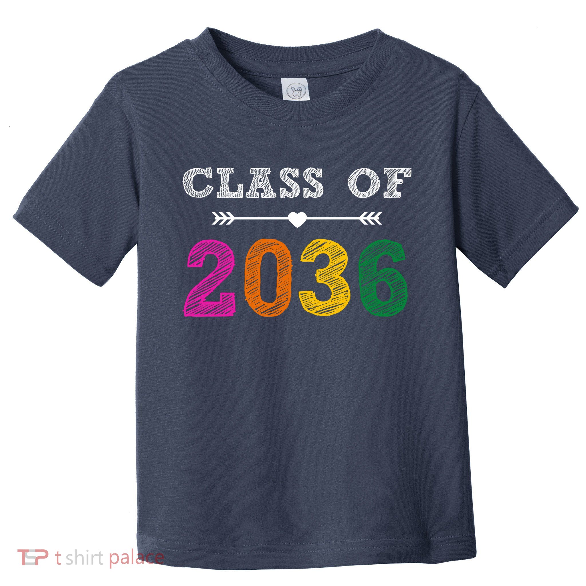 Class Of 2036 Colorful Graduation Gift Toddler T-Shirt