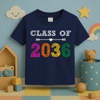 Class Of 2036 Colorful Graduation Gift Toddler T-Shirt