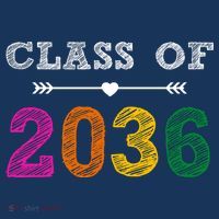 Class Of 2036 Colorful Graduation Gift Toddler T-Shirt