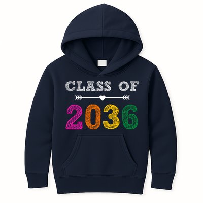 Class Of 2036 Colorful Graduation Gift Kids Hoodie
