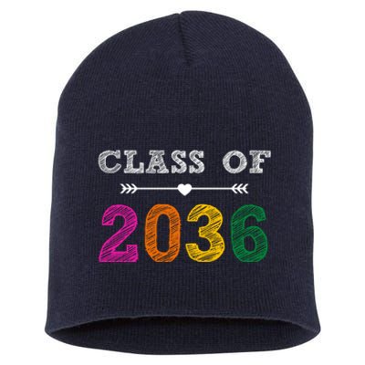 Class Of 2036 Colorful Graduation Gift Short Acrylic Beanie