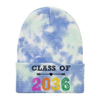 Class Of 2036 Colorful Graduation Gift Tie Dye 12in Knit Beanie