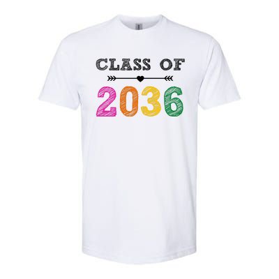 Class Of 2036 Colorful Graduation Gift Softstyle CVC T-Shirt