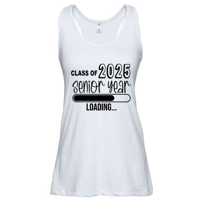 Class Of 2025 Senior Year Loading Senior 2025 Ladies Essential Flowy Tank