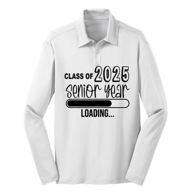 Class Of 2025 Senior Year Loading Senior 2025 Silk Touch Performance Long Sleeve Polo