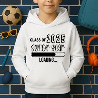 Class Of 2025 Senior Year Loading Senior 2025 Kids Hoodie