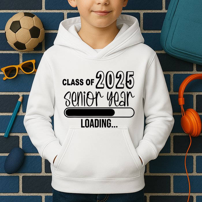Class Of 2025 Senior Year Loading Senior 2025 Kids Hoodie