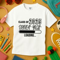 Class Of 2025 Senior Year Loading Senior 2025 Kids T-Shirt