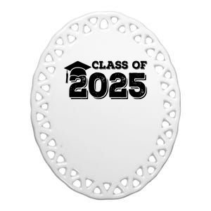 Class Of 2025 Senior Graduation 2025 Ceramic Oval Ornament