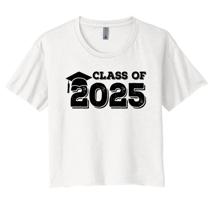 Class Of 2025 Senior Graduation 2025 Women's Crop Top Tee