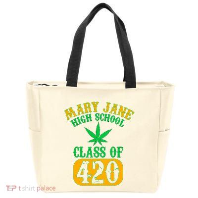 Class Of 420 Marijuana Cannabis Pothead Stoner Zip Tote Bag