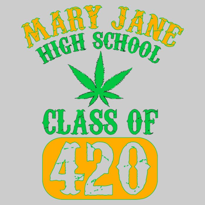 Class Of 420 Marijuana Cannabis Pothead Stoner Tie-Dye T-Shirt