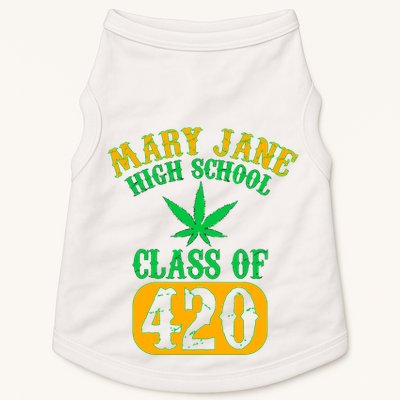 Class Of 420 Marijuana Cannabis Pothead Stoner Doggie Tank
