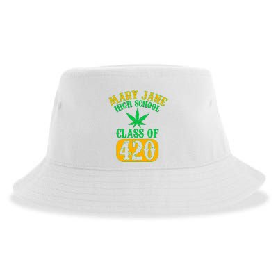 Class Of 420 Marijuana Cannabis Pothead Stoner Sustainable Bucket Hat
