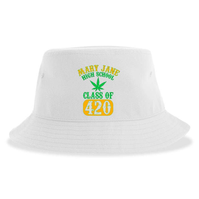 Class Of 420 Marijuana Cannabis Pothead Stoner Sustainable Bucket Hat