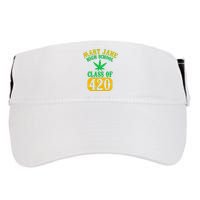 Class Of 420 Marijuana Cannabis Pothead Stoner Adult Drive Performance Visor