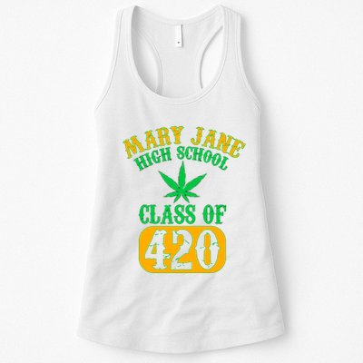 Class Of 420 Marijuana Cannabis Pothead Stoner Womens Tank Top