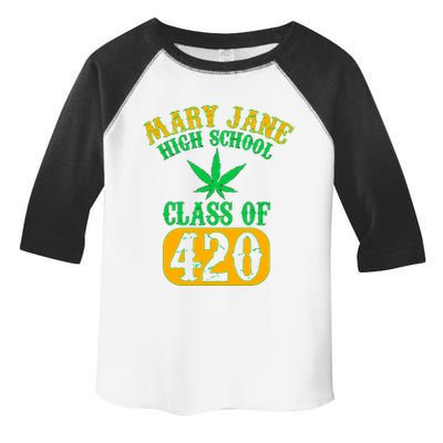 Class Of 420 Marijuana Cannabis Pothead Stoner Toddler Fine Jersey T-Shirt