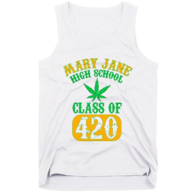 Class Of 420 Marijuana Cannabis Pothead Stoner Tank Top
