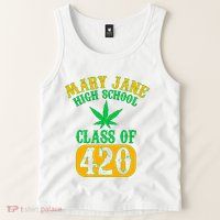 Class Of 420 Marijuana Cannabis Pothead Stoner Tank Top