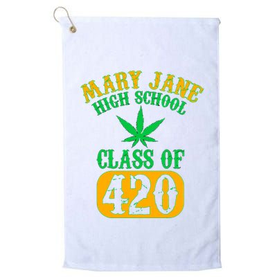 Class Of 420 Marijuana Cannabis Pothead Stoner Golf Towel
