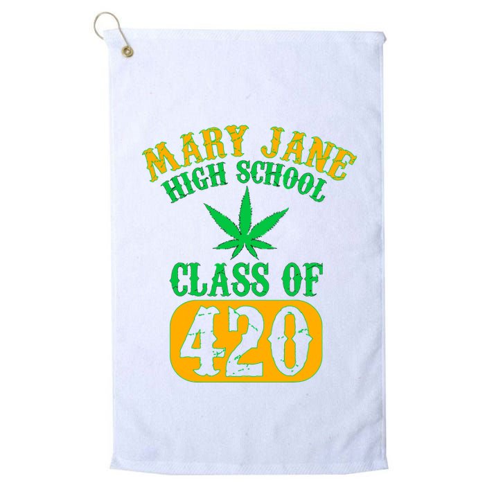 Class Of 420 Marijuana Cannabis Pothead Stoner Golf Towel